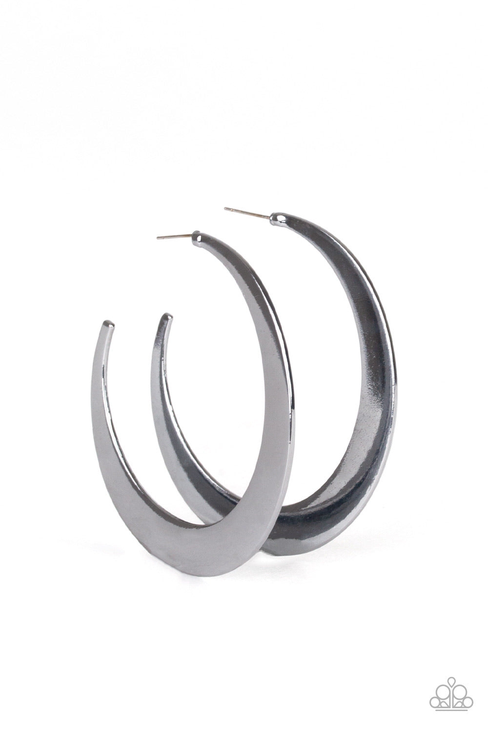 Moon Beam Black Earrings