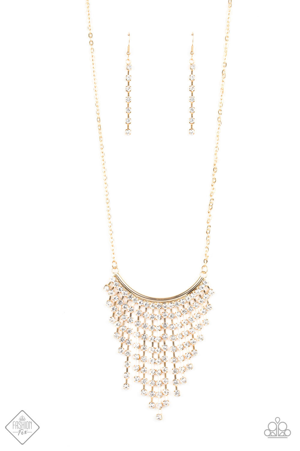 Glitter Bomb Gold Necklace