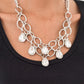Show-Stopping Shimmer Necklace Set-White